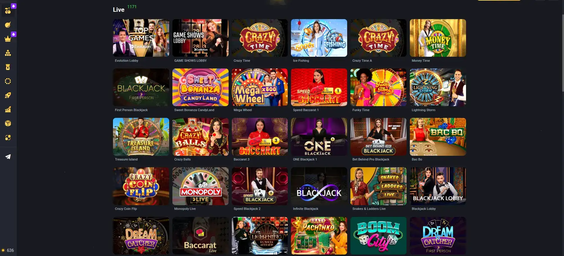 Игровой процесс в Dendy casino